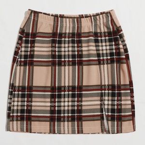 SHEIN Tartan Mini Bodycon Skirt